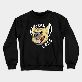 Hyena Matriarch Girl Boss Crewneck Sweatshirt